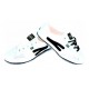 Slim Sneaker White & Black lines
