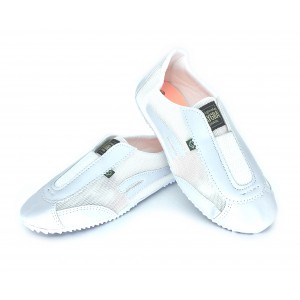 Slim Sneaker White with Elastic Band strip