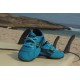 Slim Sneakers Turquoise / Navy Blue lines