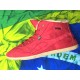 High-Top Brasilian shoes Red Suee with Fur