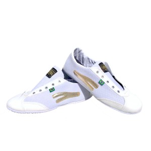 Slim Sneaker White & Gold 