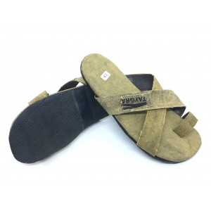 TAYGRA feminine sandals with reciyled Truck´s canvas and tyre