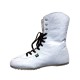 Bi-Boot, the convertible boot in White Vegan Suede